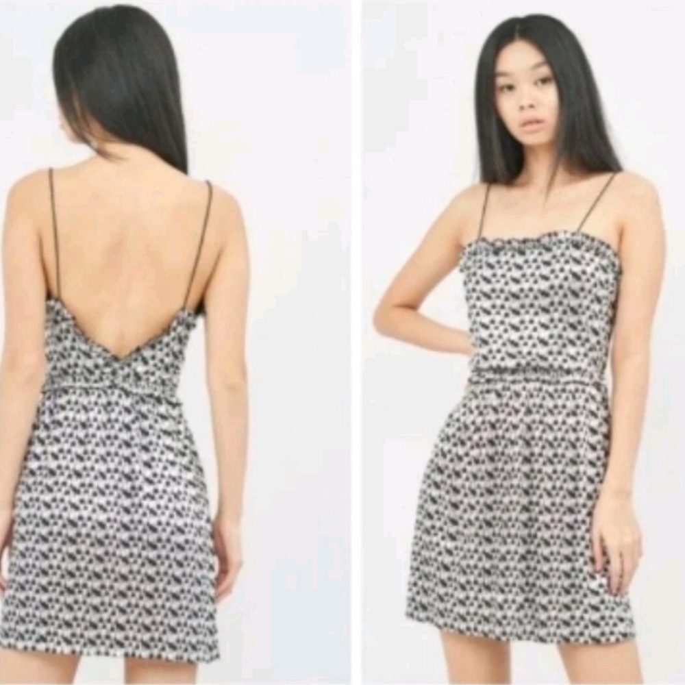 Zara Silver Metallic Dress size L NEW